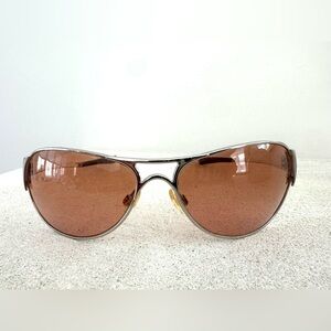 OAKLEY Women’s Aviator Sunglasses Rose Gold Lenses + Cloth & Case